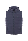 Gilet stretch nylon con cappuccio