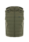 Gilet stretch nylon con cappuccio