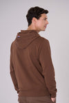 Felpa in cotone con cappuccio