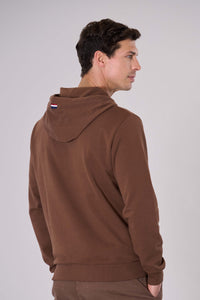 Felpa in cotone con cappuccio
