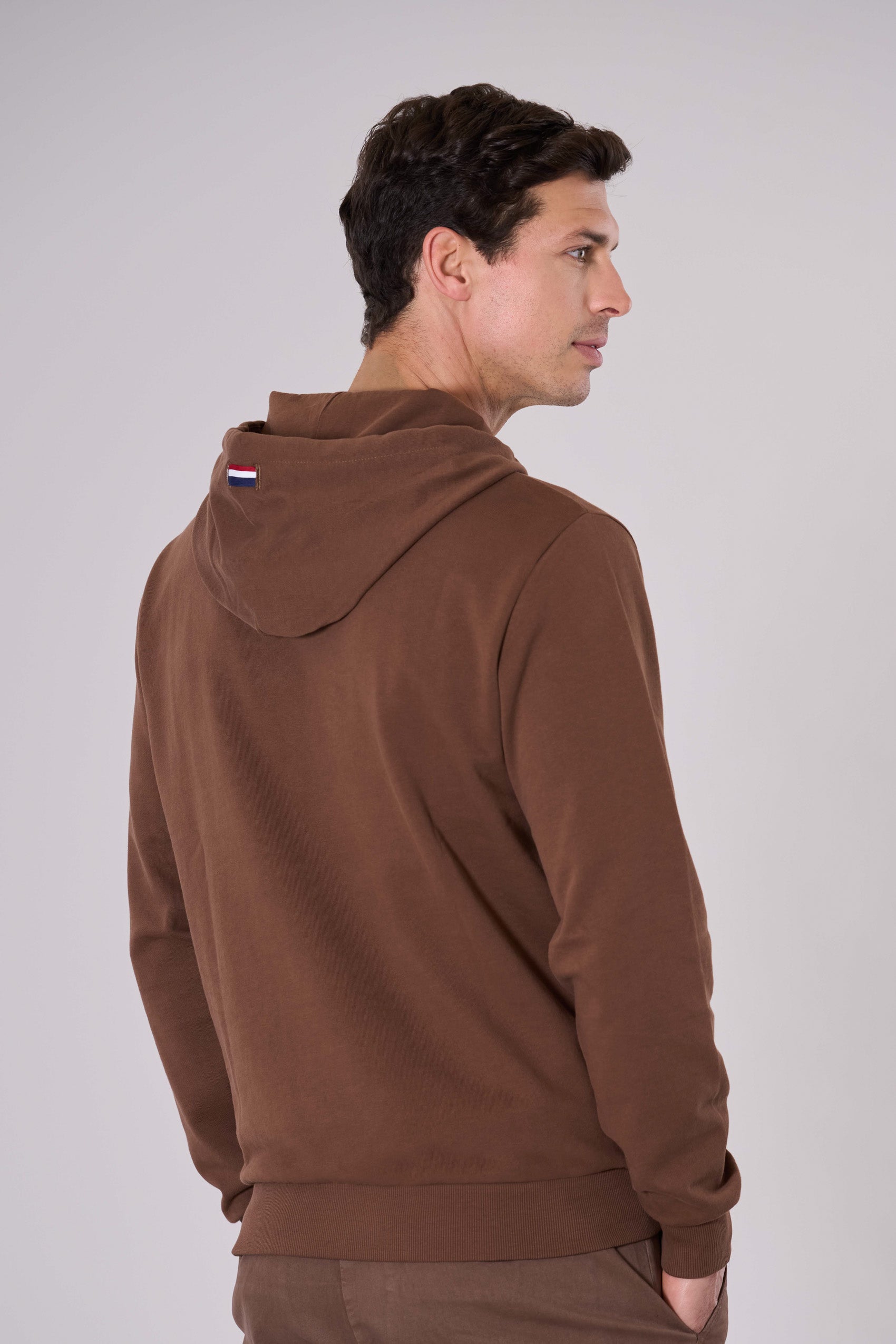 Felpa in cotone con cappuccio