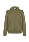 Felpa con cappuccio e chiusura zip