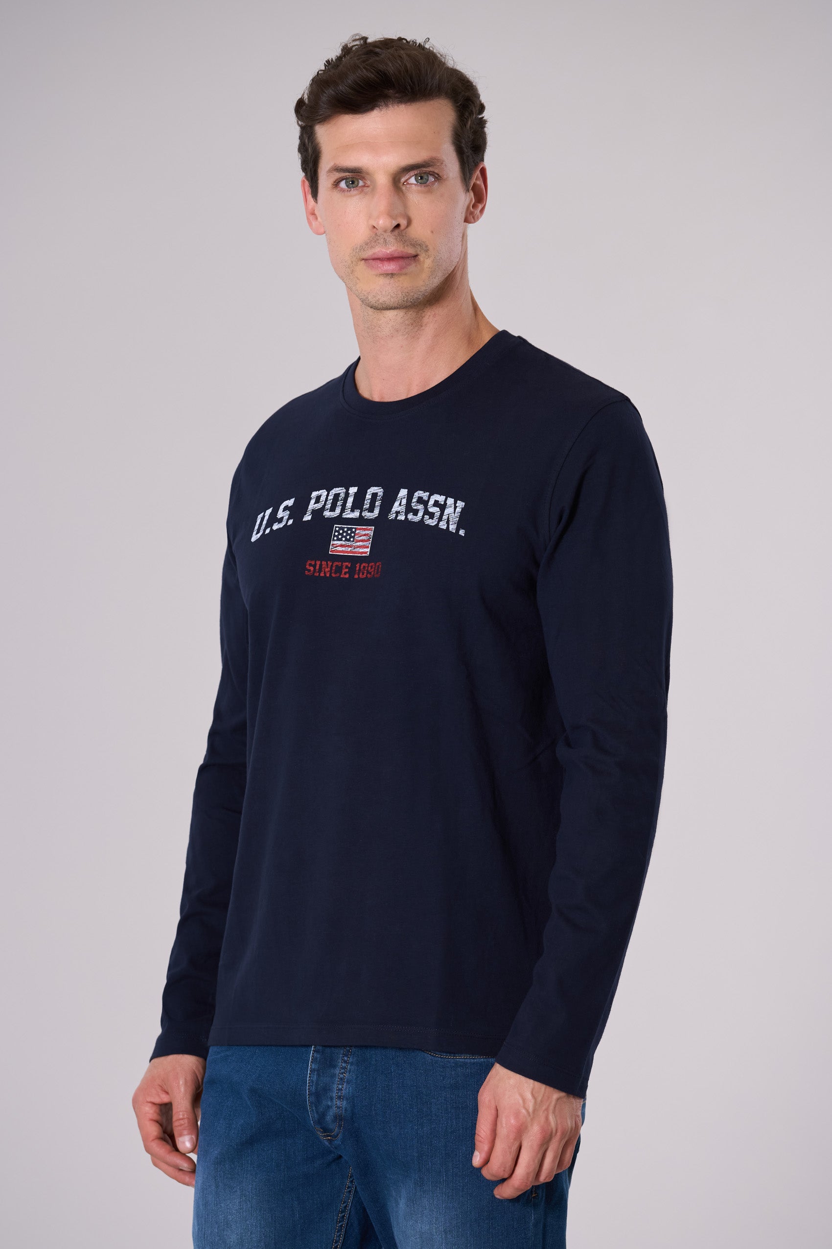 T-shirt a maniche lunghe con stampa