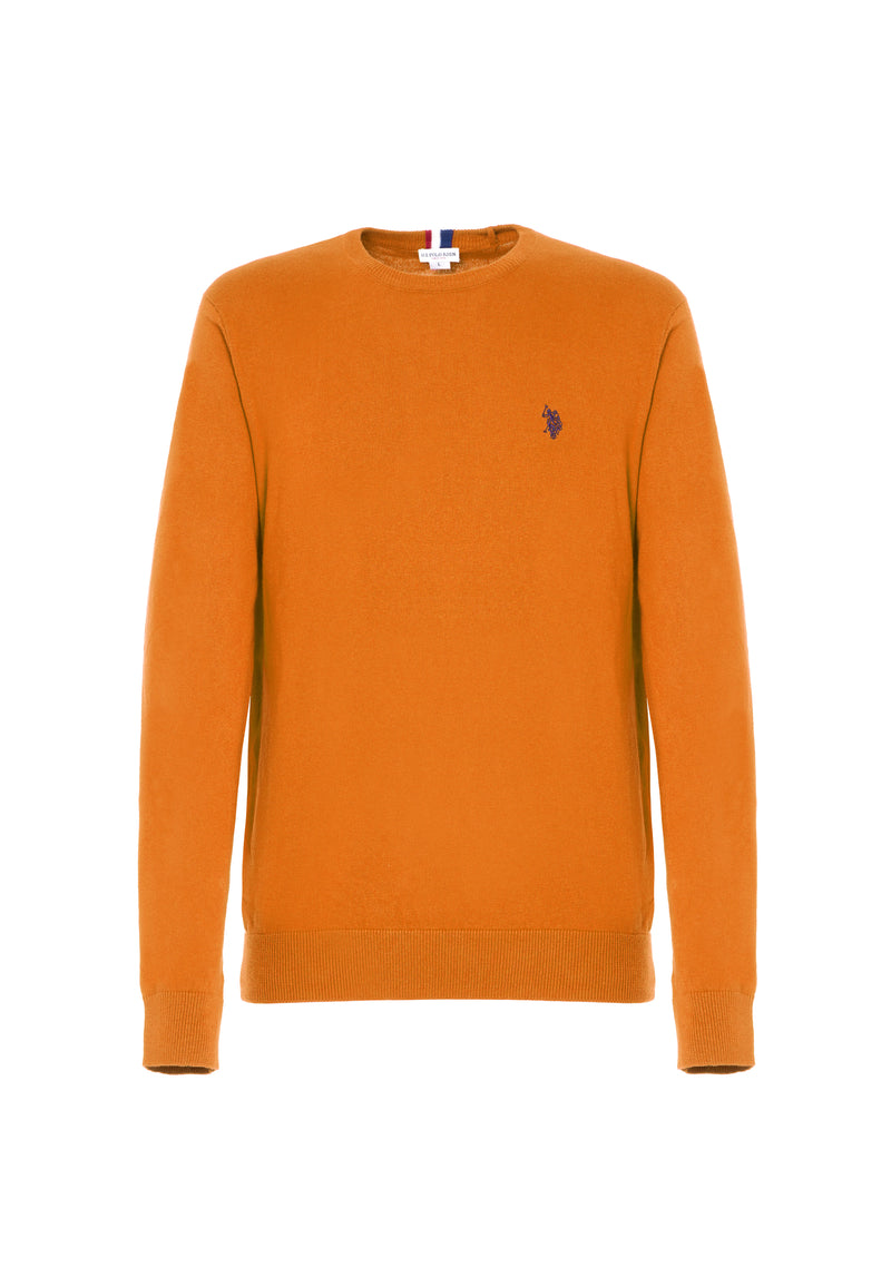 Maglia girocollo cotone e cashmere
