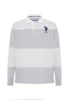 Polo a maniche lunghe a righe