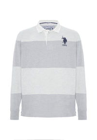 Polo a maniche lunghe a righe