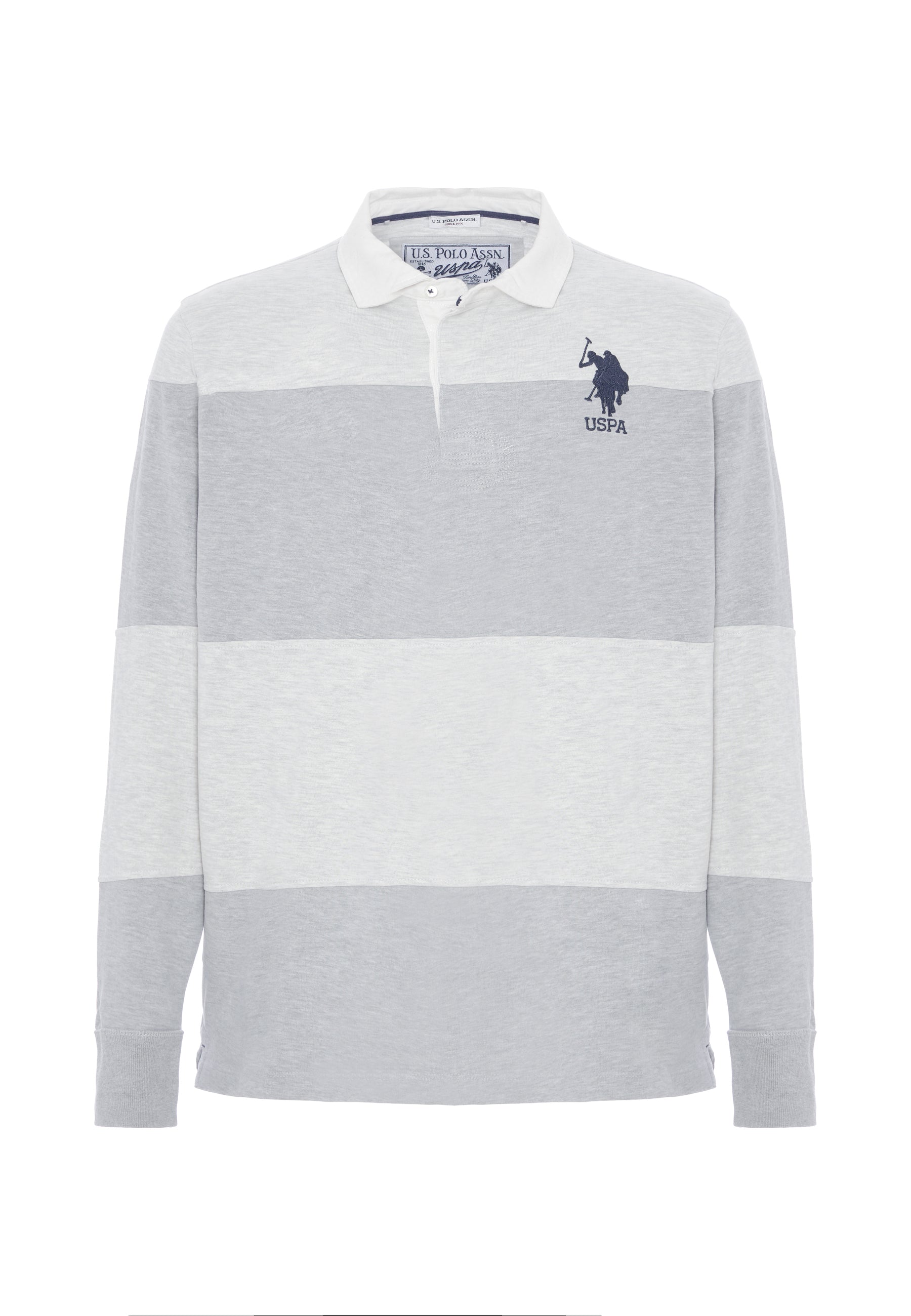 Polo a maniche lunghe a righe