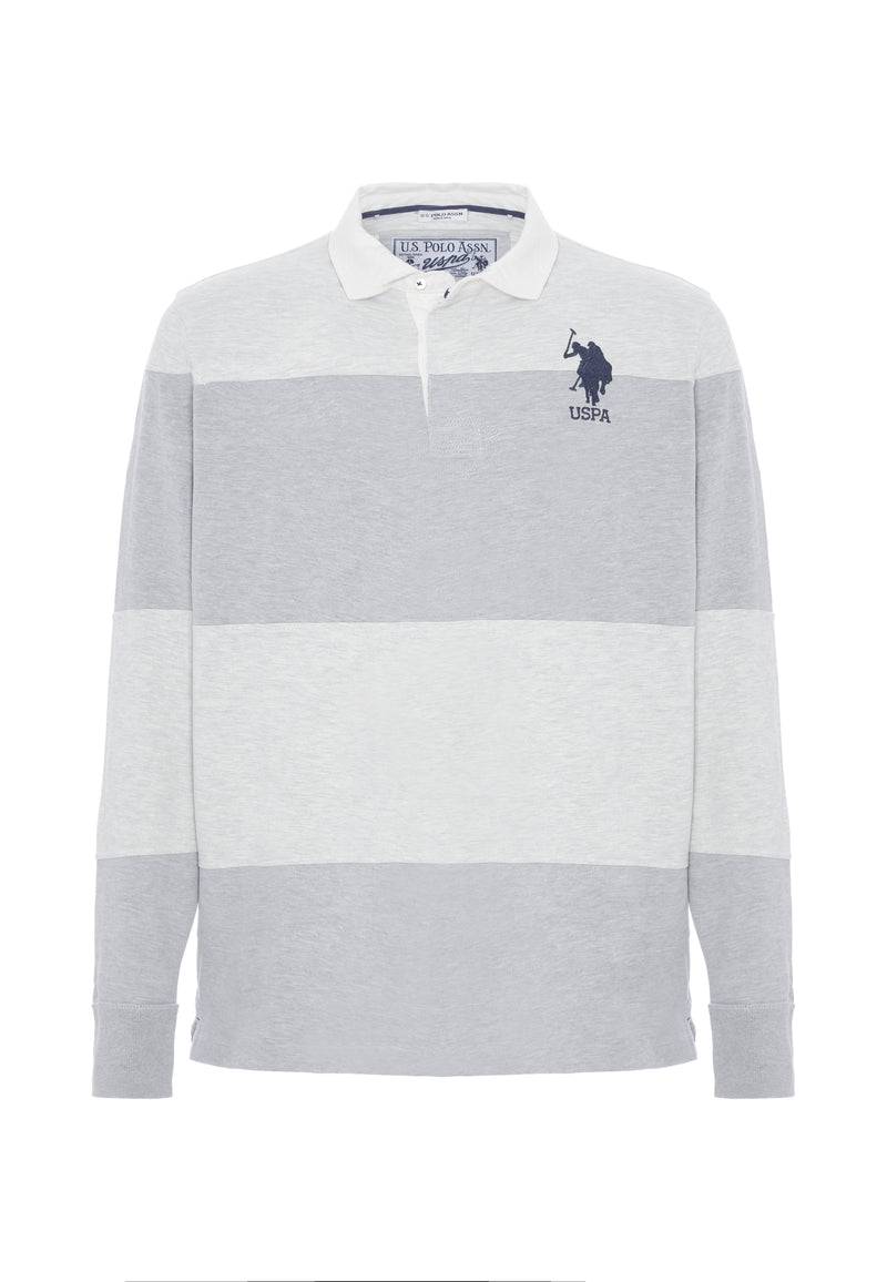 Polo a maniche lunghe a righe