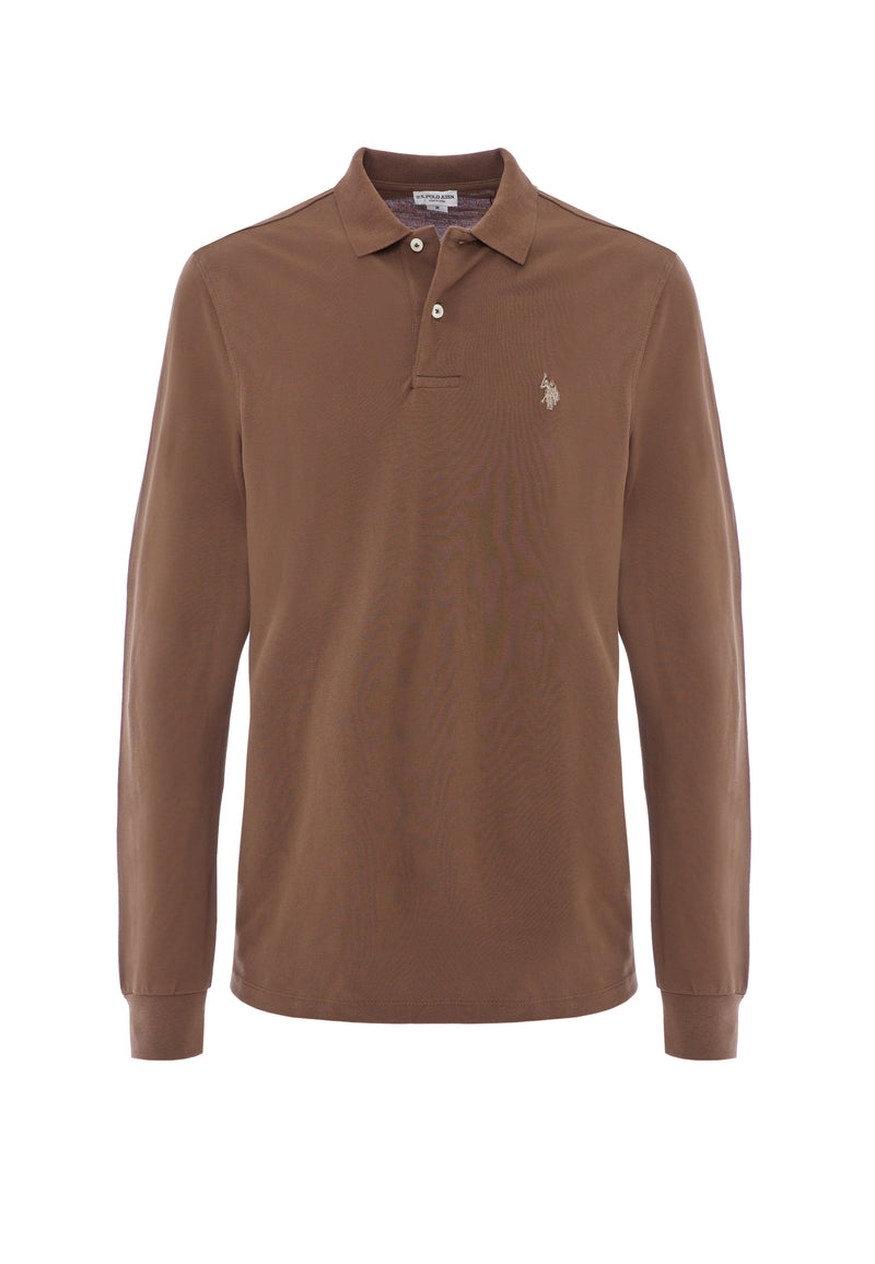 Polo a maniche lunghe cotone piquet