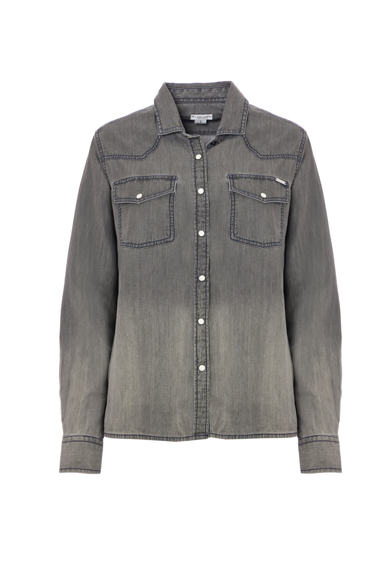 Camicia in light denim