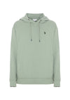 Felpa con cappuccio in cotone stretch