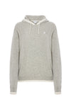 Maglia con cappuccio misto lana merino riciclata