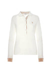 Polo a maniche lunghe micro piquet stretch