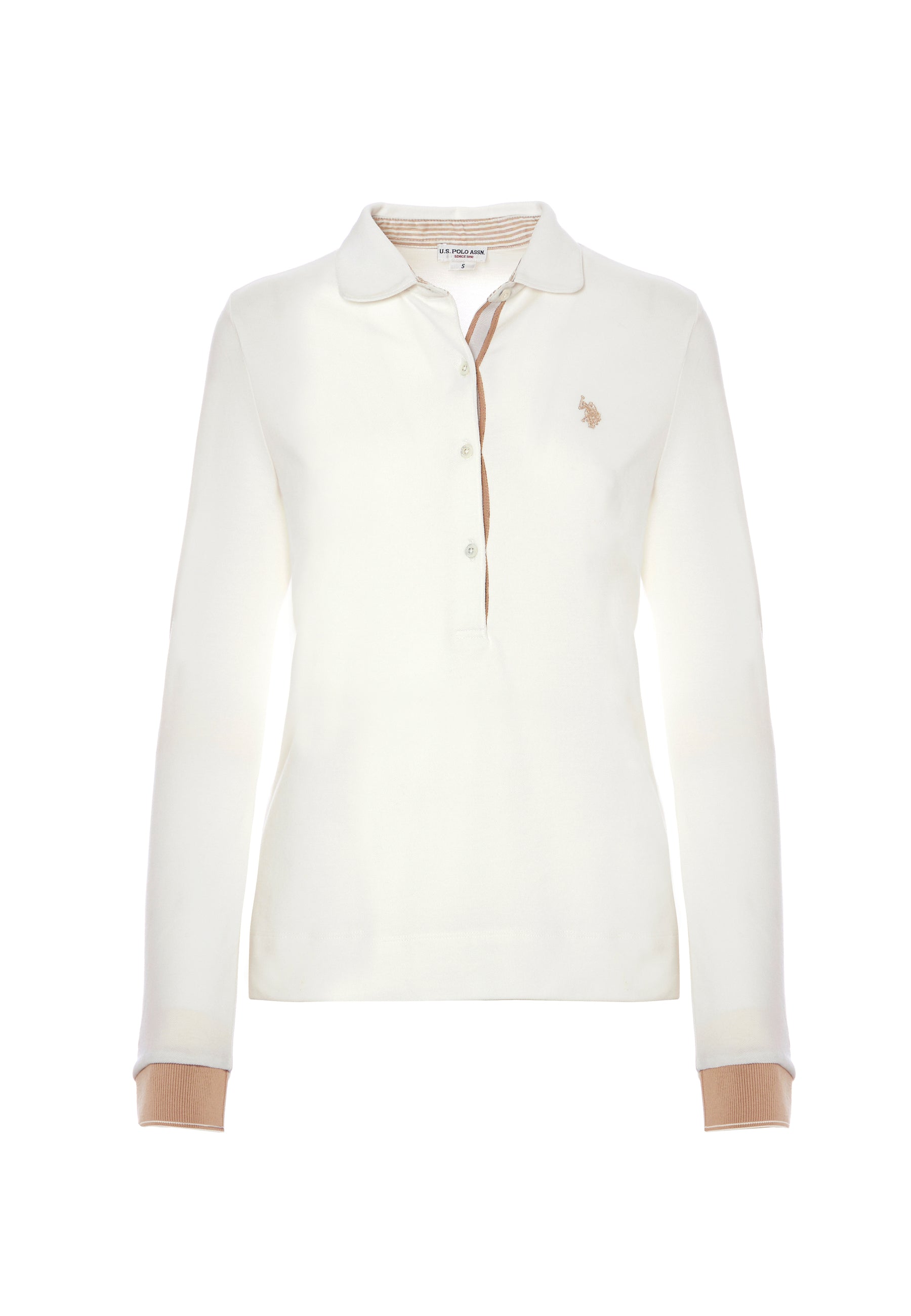 Polo a maniche lunghe micro piquet stretch