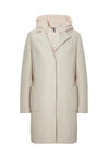 Cappotto combinato in nylon e panno
