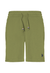 Pantaloni sportivi corti in cotone con logo