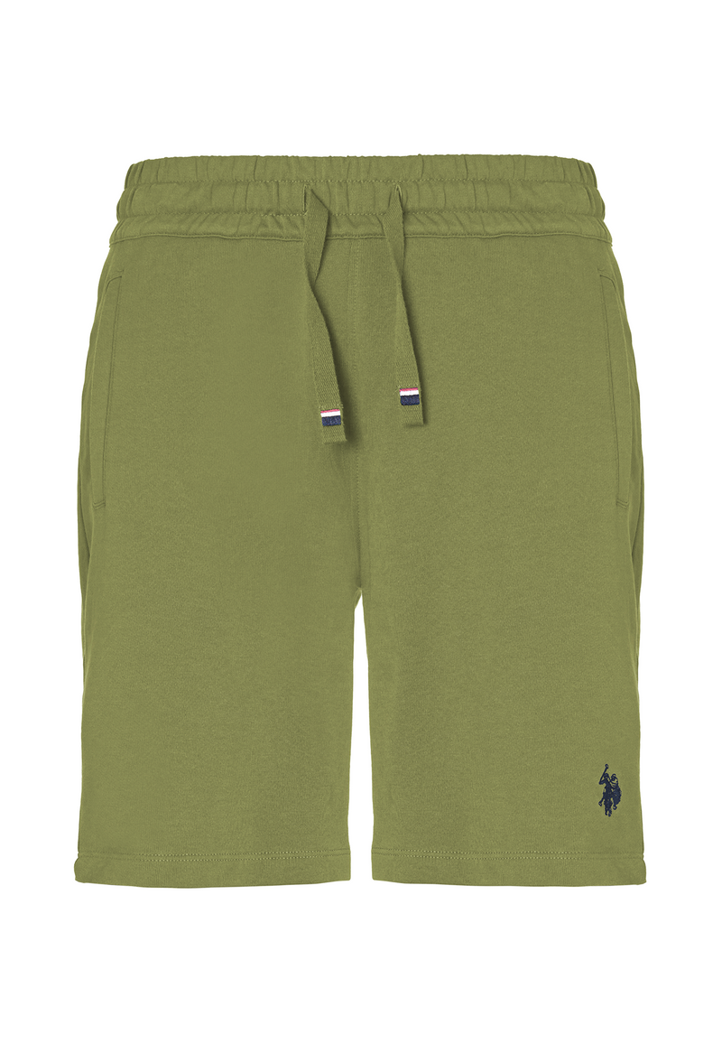 Pantaloni sportivi corti in cotone con logo