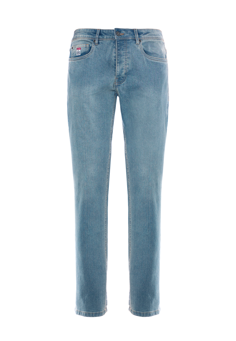 Pantalone denim cinque tasche regular fit