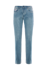 Pantalone denim da uomo cinque tasche regular fit