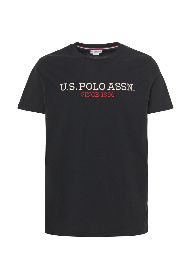 T-shirt a maniche corte in cotone con ricamo U.S. Polo Assn.