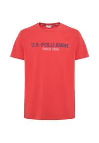 T-shirt a maniche corte in cotone con ricamo U.S. Polo Assn.