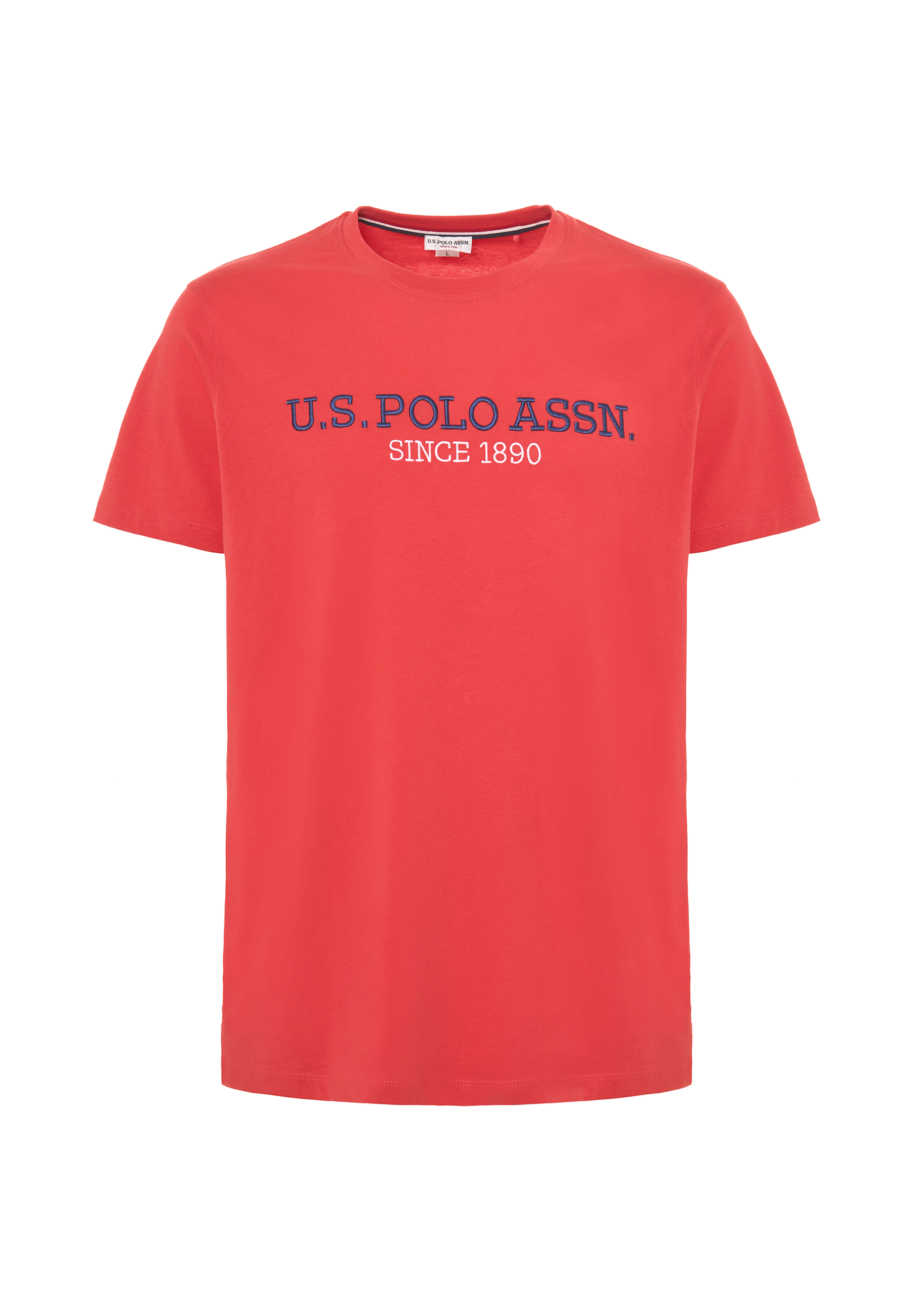 T-shirt a maniche corte in cotone con ricamo U.S. Polo Assn.