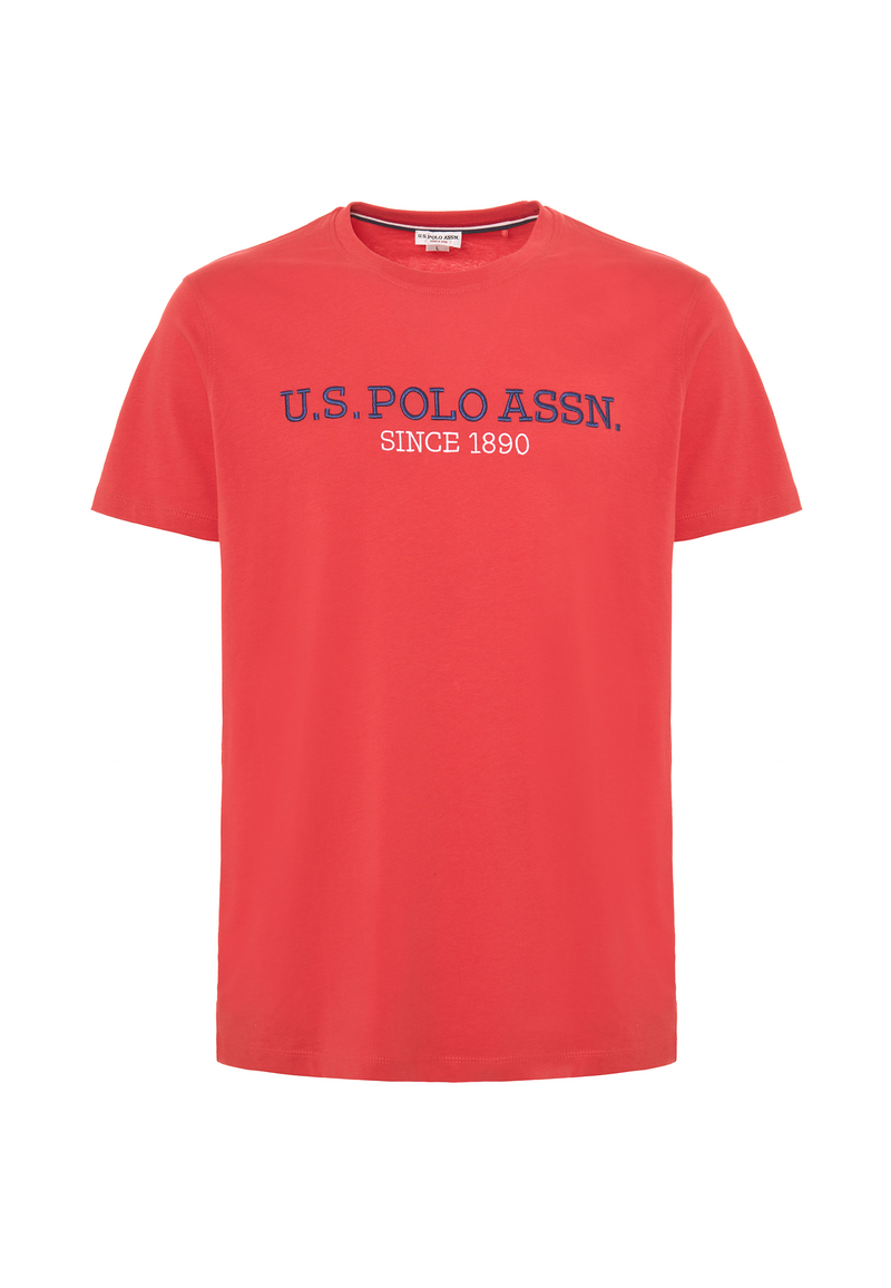 T-shirt a maniche corte in cotone con ricamo U.S. Polo Assn.