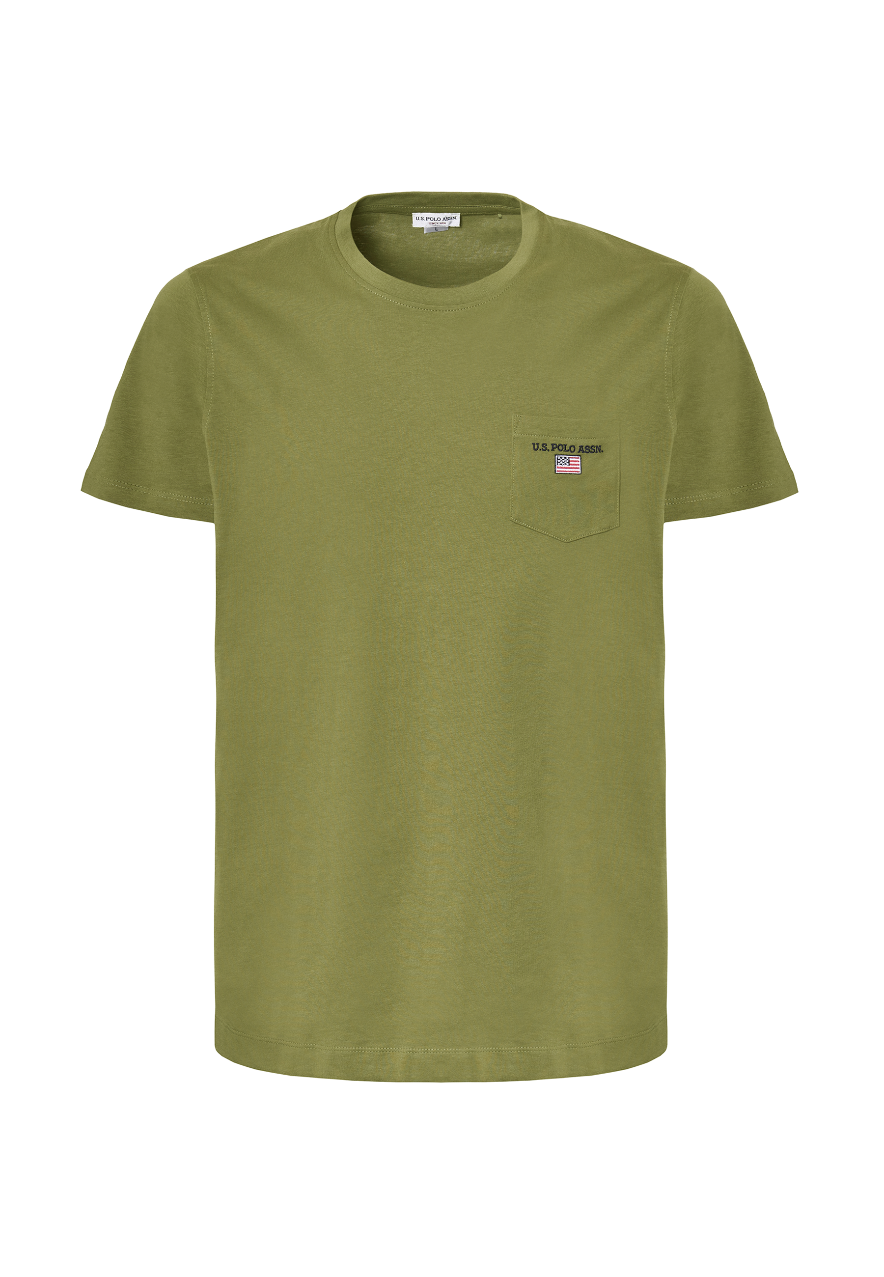T-shirt a maniche corte in cotone con taschino sul petto