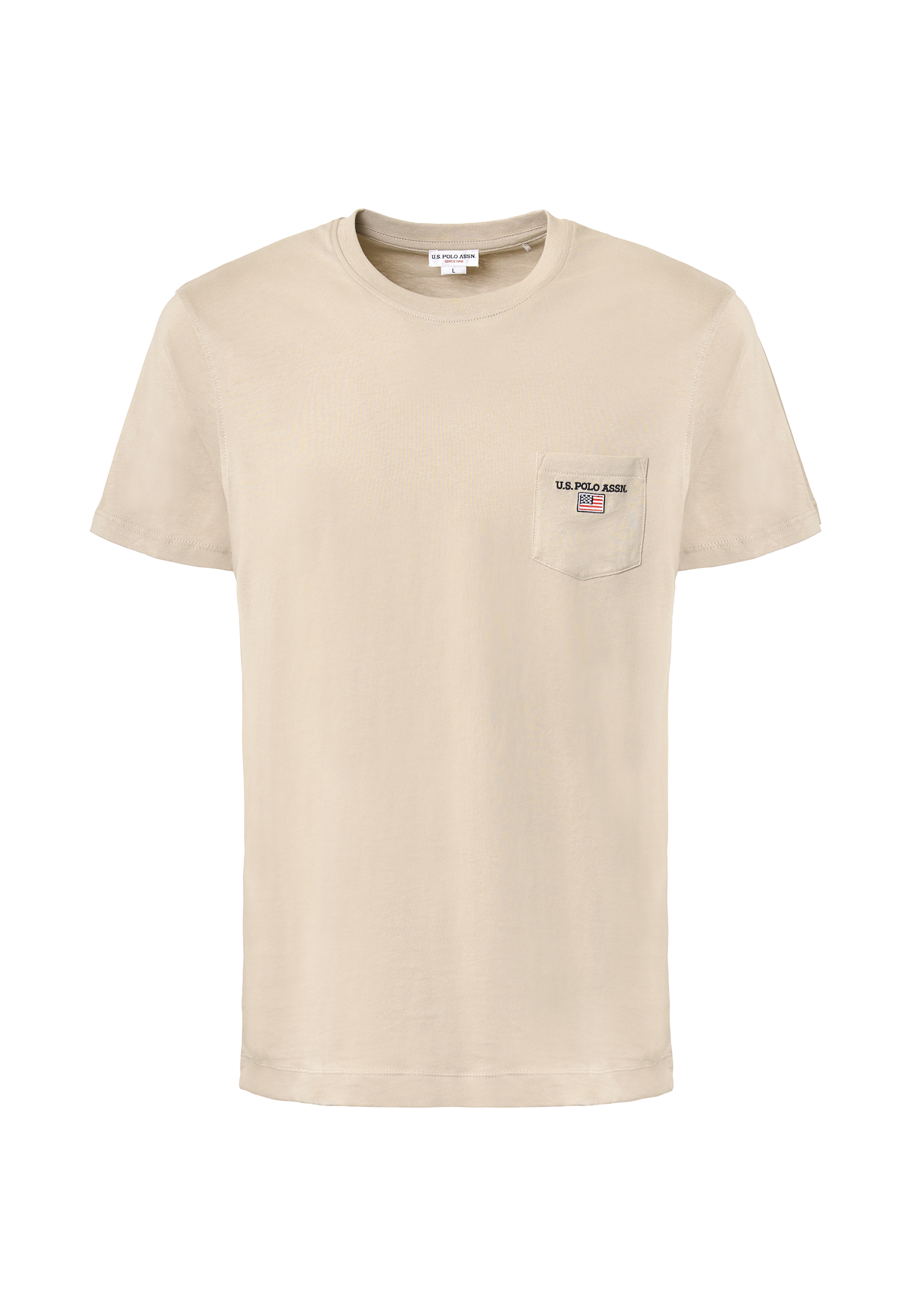 T-shirt a maniche corte in cotone con taschino sul petto