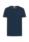 T-shirt a maniche corte in cotone stretch con logo