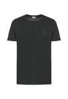 T-shirt a maniche corte in cotone stretch con logo