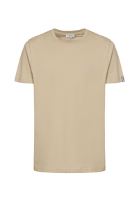 T-shirt a maniche corte in cotone stretch con logo