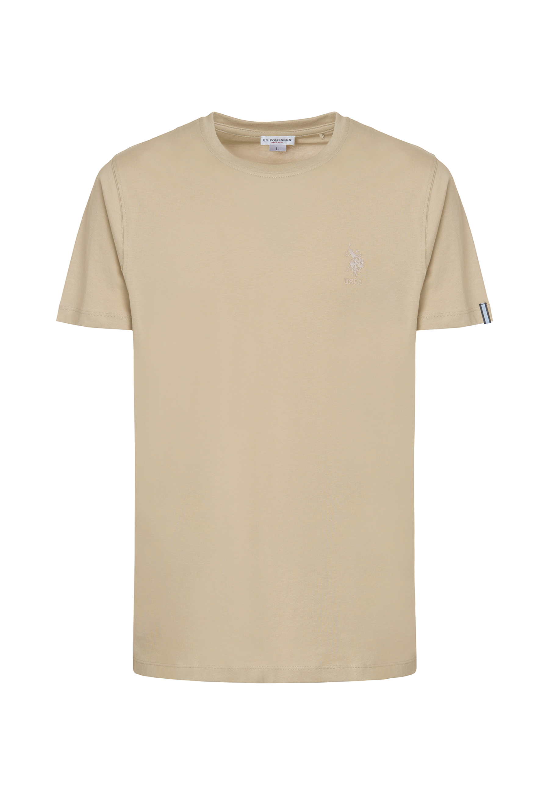 T-shirt a maniche corte in cotone stretch con logo