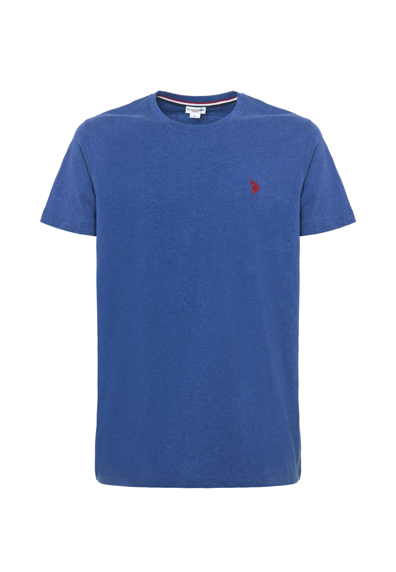 T-shirt a maniche corte in cotone melange premium quality con logo
