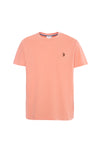 T-shirt a maniche corte in cotone melange premium quality con logo