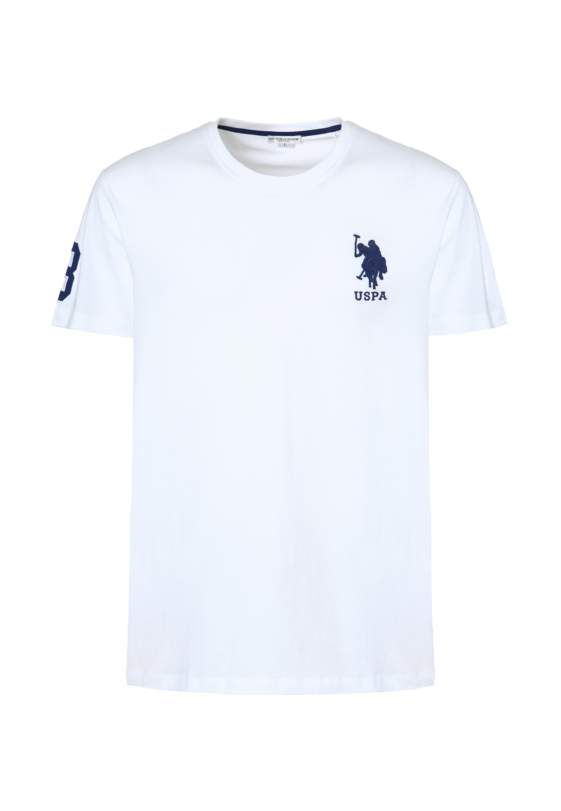 T-shirt a maniche corte in cotone con logo e numero
