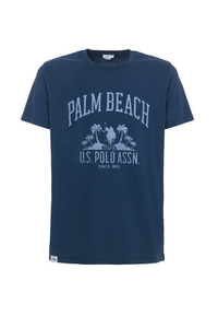 T-shirt a maniche corte in cotone con stampa frontale