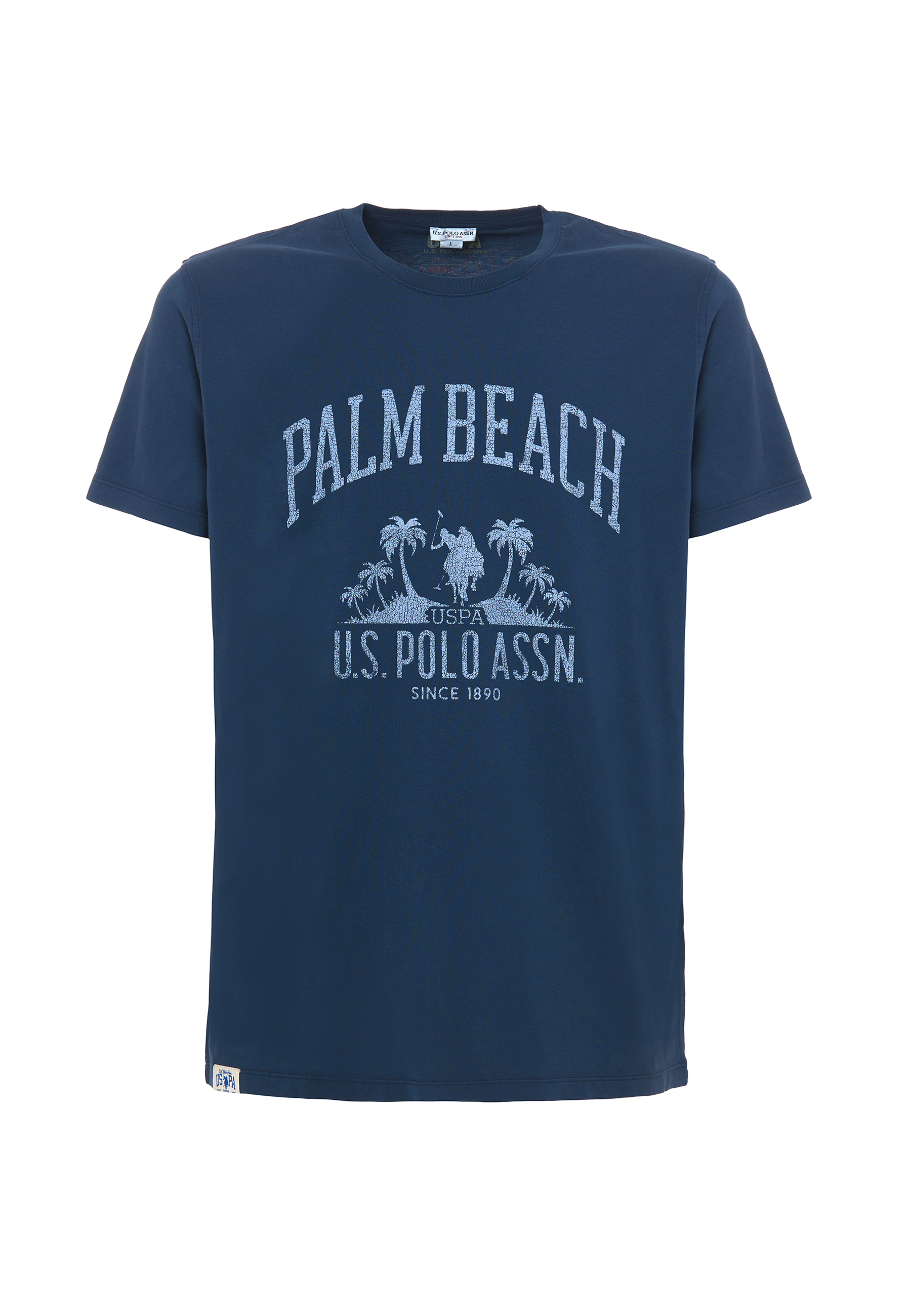 T-shirt a maniche corte in cotone con stampa frontale