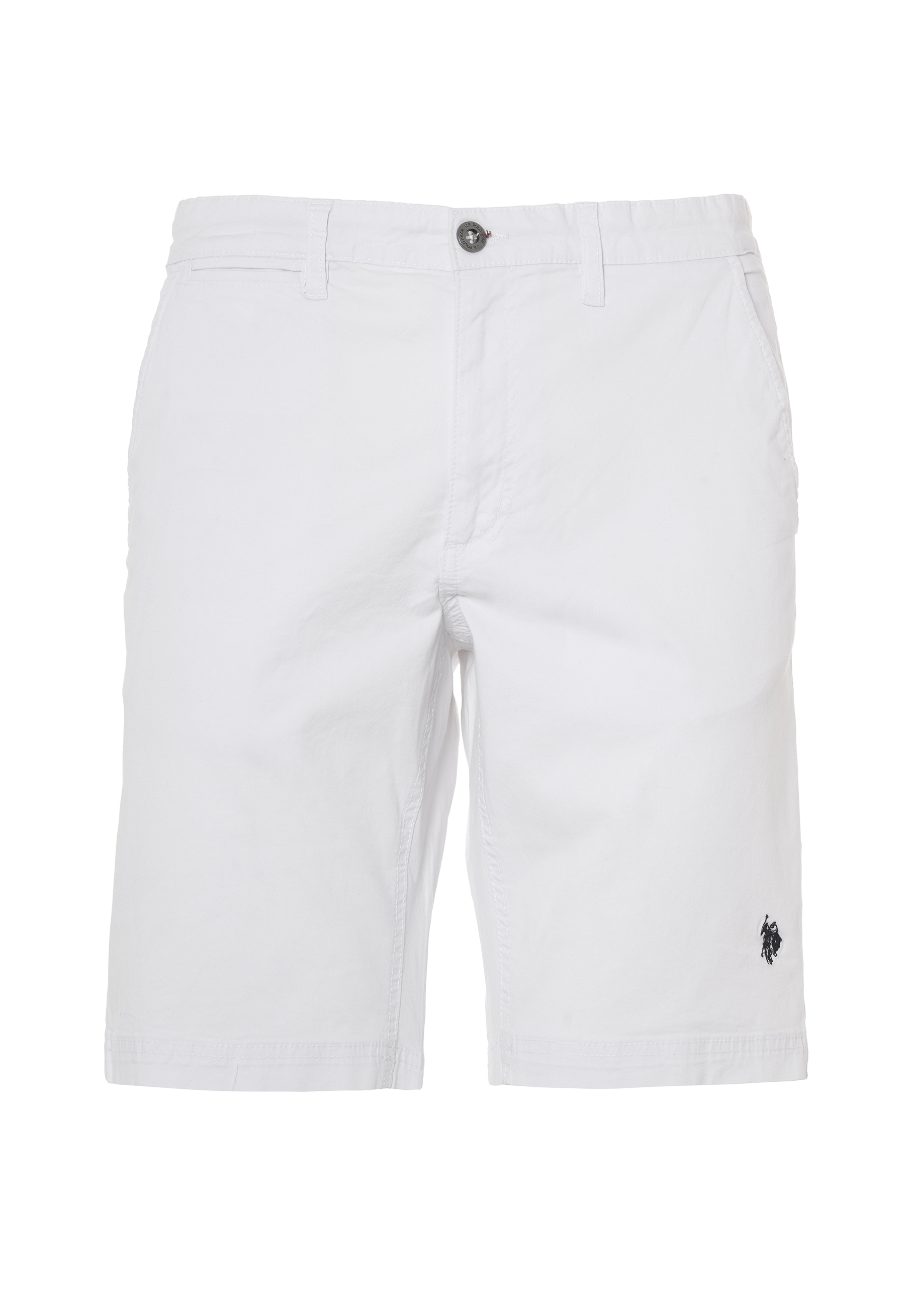 Pantalone corto chino da uomo in cotone stretch
