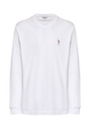 T-shirt a maniche lunghe heavy jersey premium quality con logo