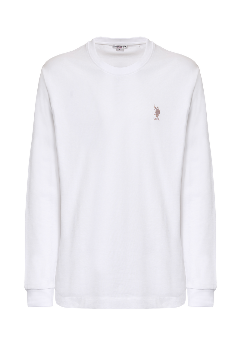 T-shirt a maniche lunghe heavy jersey premium quality con logo