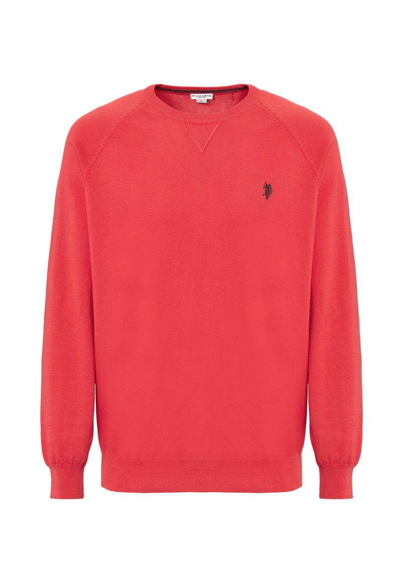 Maglia girocollo raglan in cotone