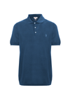 Polo a maniche corte in cotone crepe