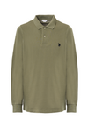 Polo shirt a maniche lunghe cotone piquet