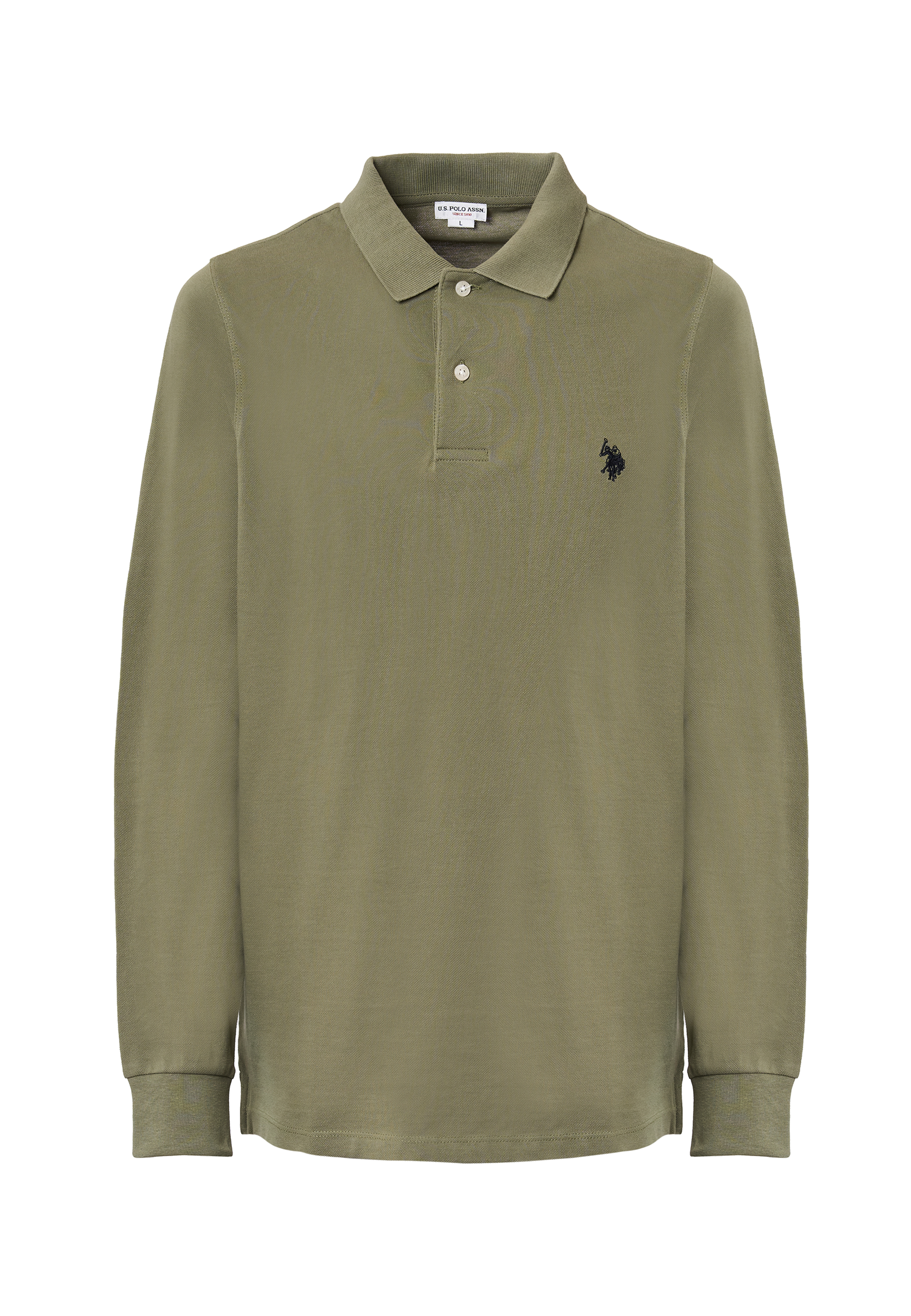 Polo shirt a maniche lunghe cotone piquet