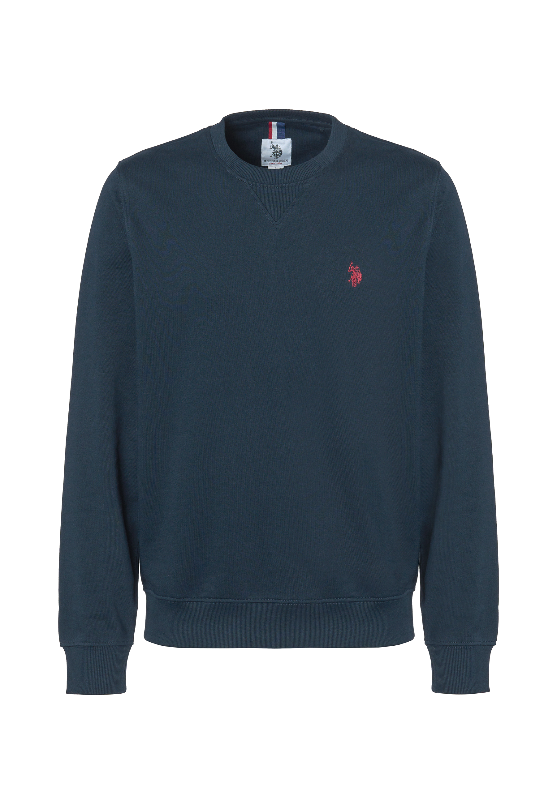 Felpa girocollo in cotone con logo