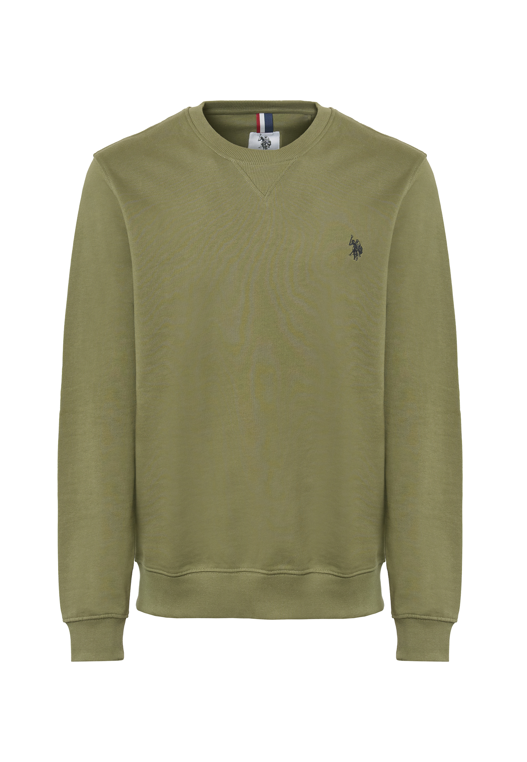 Felpa girocollo in cotone con logo