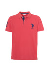 Polo shirt a maniche corte in cotone piquet con logo e numero