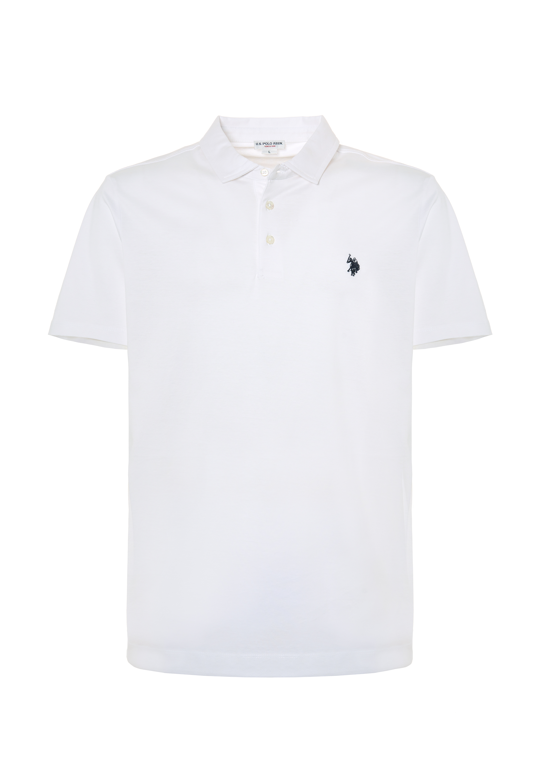 Polo shirt a maniche corte in cotone premium quality con logo