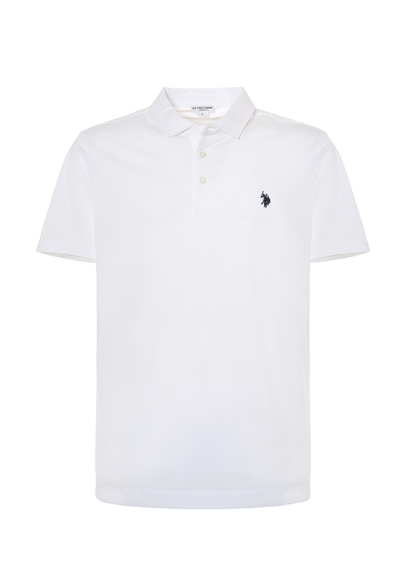 Polo shirt a maniche corte in cotone premium quality con logo
